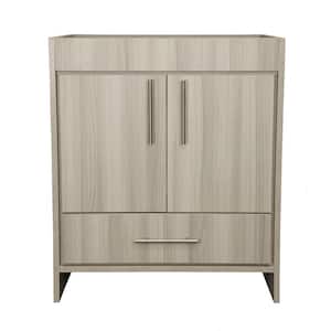 Pacific 30 in. W x 18 in. D Modern Bath Vanity Cabinet Only in Ash Gray