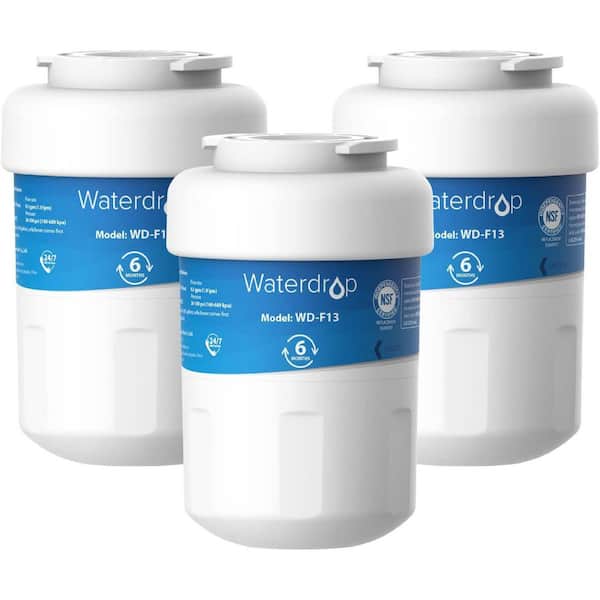 WD Replacement for GE MWF, SmartWater MWFP, MWFINT, Kenmore 9991, GSE25GSHECSS Refrigerator water filter, 3 Pack