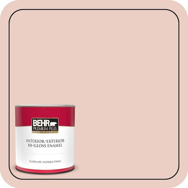BEHR PREMIUM PLUS 1 qt. #S180-1 Angelico Hi-Gloss Enamel Interior/Exterior Paint & Primer