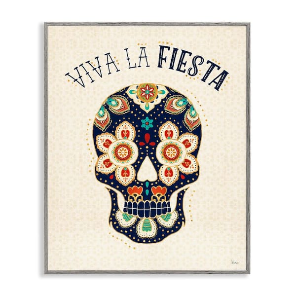 Stupell Industries Long Live the Party by Veronique Charron Gray Framed Typography Giclee Art Print 14 in. x 11 in.
