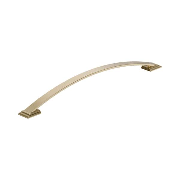 Candler 12-5/8 inch (320mm) Center-to-Center Golden Champagne Arch Cabinet Pull