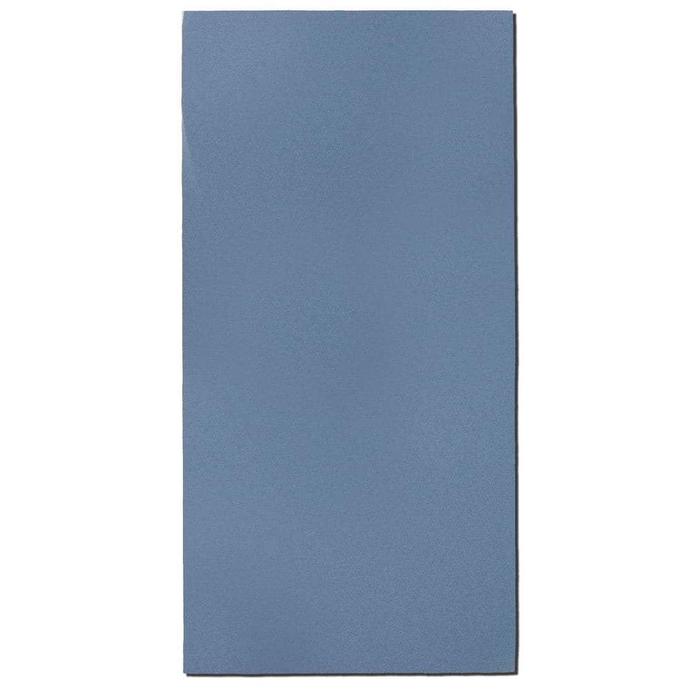 Blue Fabric Rectangle 24 in. x 48 in. Sound Absorbing Acoustic Insulation W
