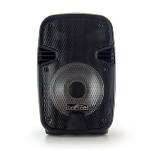 8 in. 400-Watt Bluetooth Portable Party Speaker with USB, SD Input and Reactive Lights