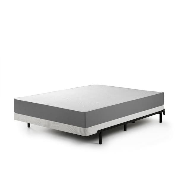 Queen White Metal Box Spring, How To Put A Mattress On Frame Without Box Spring