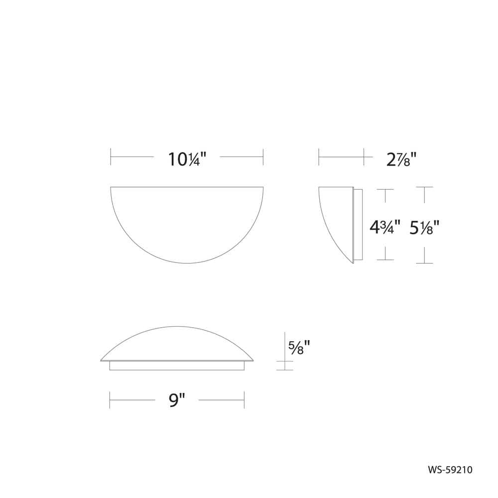 Collette 10" Dimmable Brass LED Wall Sconce