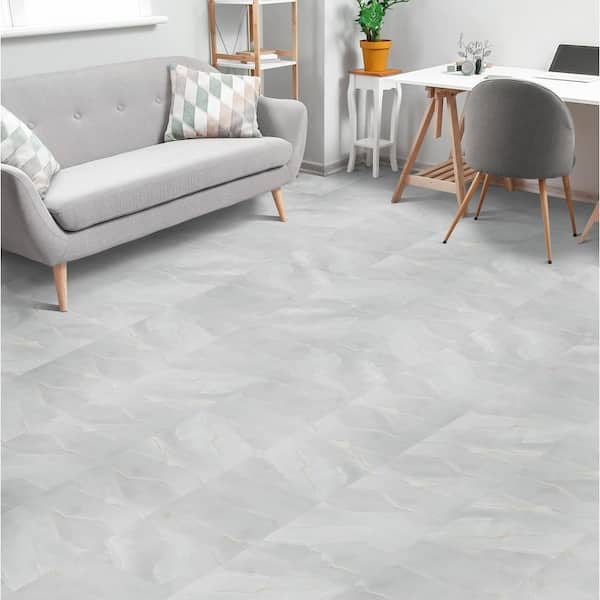 Palazzo 12x24 Self Adhesive Vinyl Floor Tile - Opal - 20 Tiles/40 sq. ft.