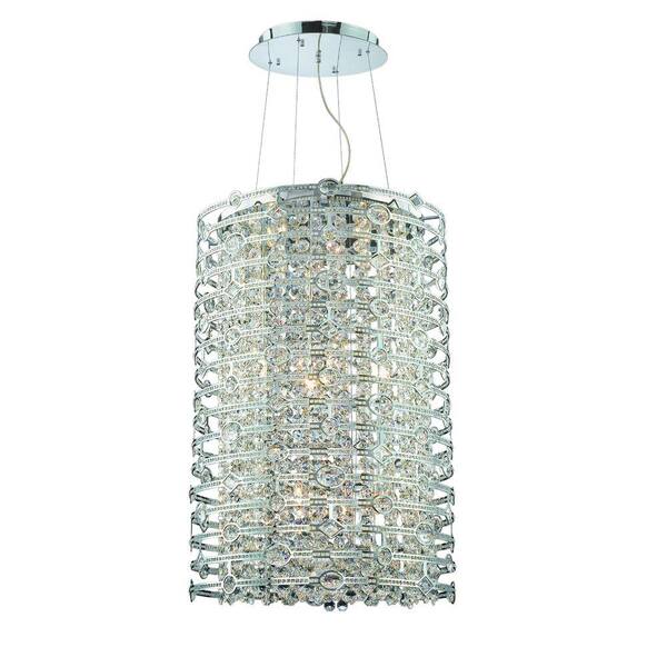Eurofase Mica Collection 12-Light Chrome Pendant-DISCONTINUED