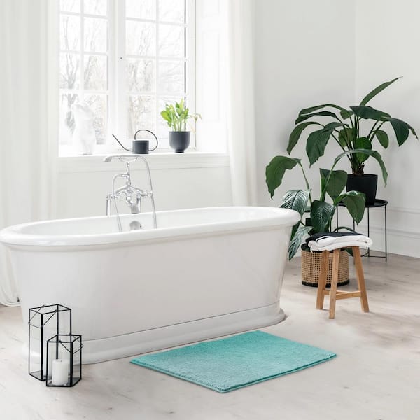 2 Piece Bathroom Rugs Bath Mat Set - Soft Plush Chenille Shower Mats F