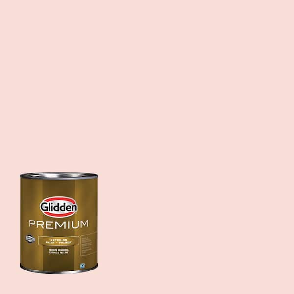 Glidden Premium 1 qt. PPG1193-3 Cameo Rose Satin Exterior Latex Paint
