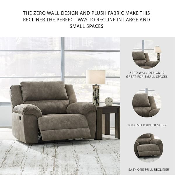 Signature DESIGN BY ASHLEY Laresview Gray Faux Leather Standard