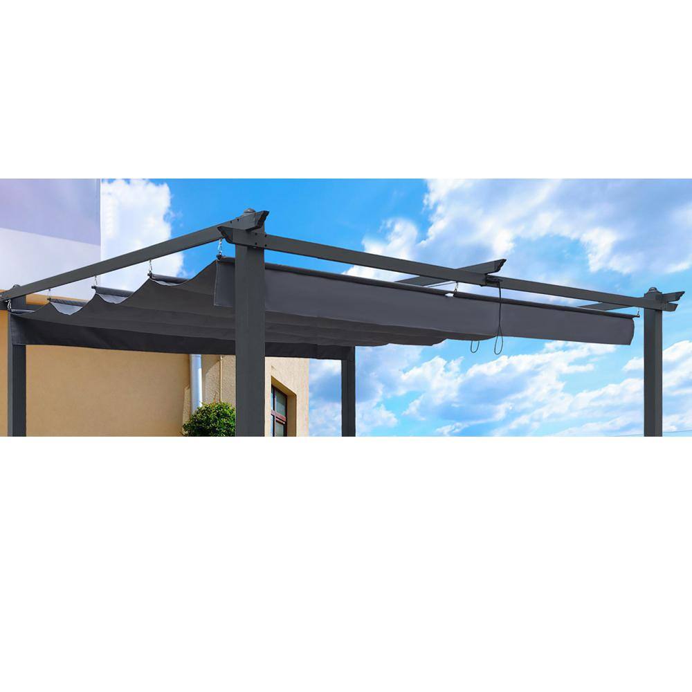 Gray Polyester Replacement Canopy for 10x10 FT Pergola