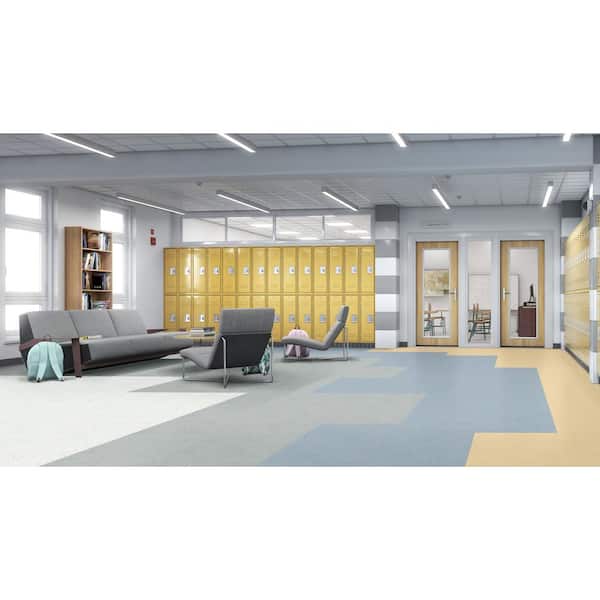 Armstrong Flooring Imperial Texture 45-Piece Buttercream Commercial VCT Tile Armstrong Flooring Imperial Texture 45-Piece Buttercream Commercial VCT Tile