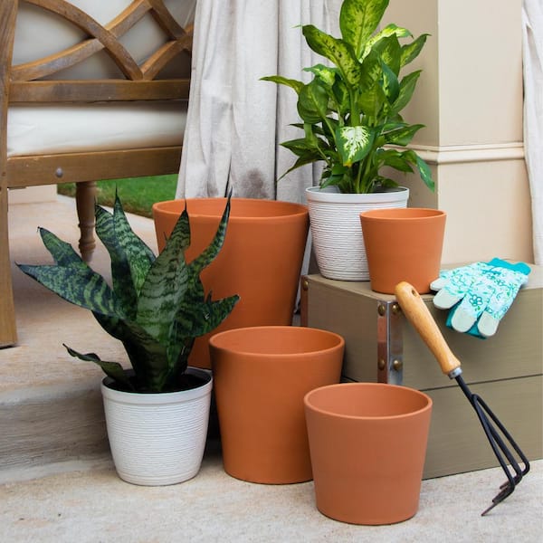 wooden garden plant pots Square Wooden Garden Planters in Tan