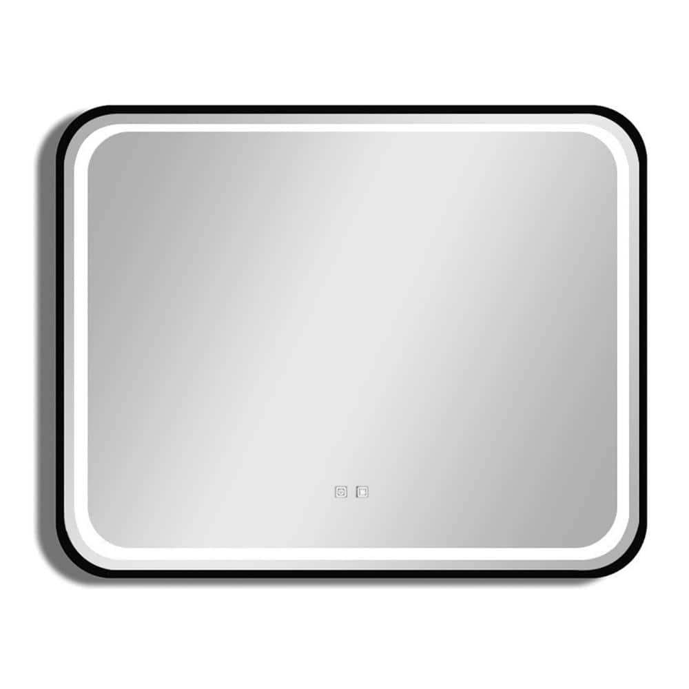 40 in. W x 32 in. H Rectangular Framed LED Anti-Fog Wall Bathroom Vanity Mi
