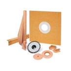 Kerdi-Shower-Kit 48 in. x 48 in. Shower Kit with ABS Flange
