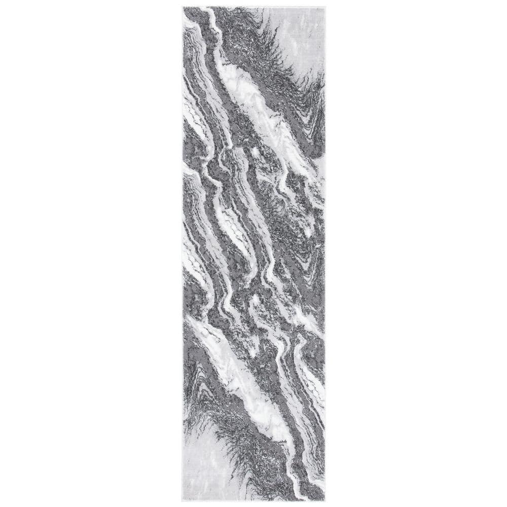 Craft Light Gray/Gray 2 ft. x 8 ft. Marbled Abstract Runner Rug price history on PriceWatchPro