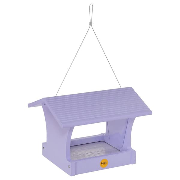 BIRDS choice Medium Hopper Bird Feeder in Purple Recycled Plastic