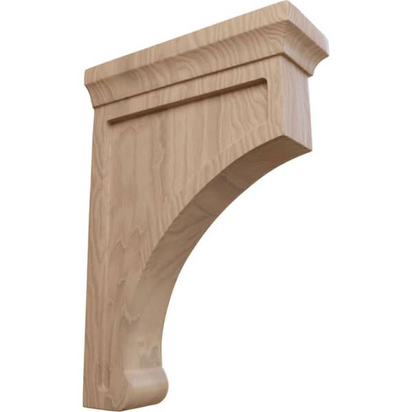 Ekena Millwork 2-1/2 in. x 10 in. x 7 in. Mahogany Large Gomez Bracket