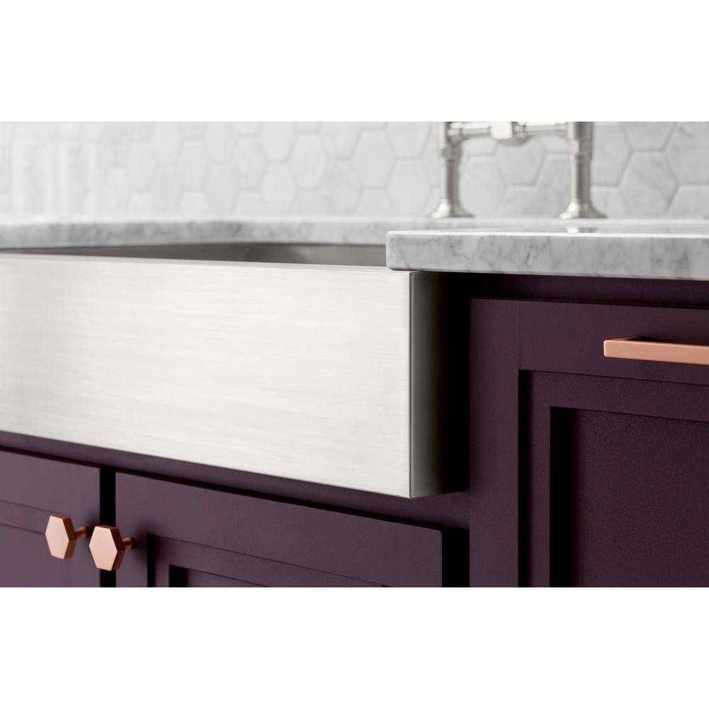 Vault 36" Stainless Steel Farmhouse Apron-Front Kitchen Sink