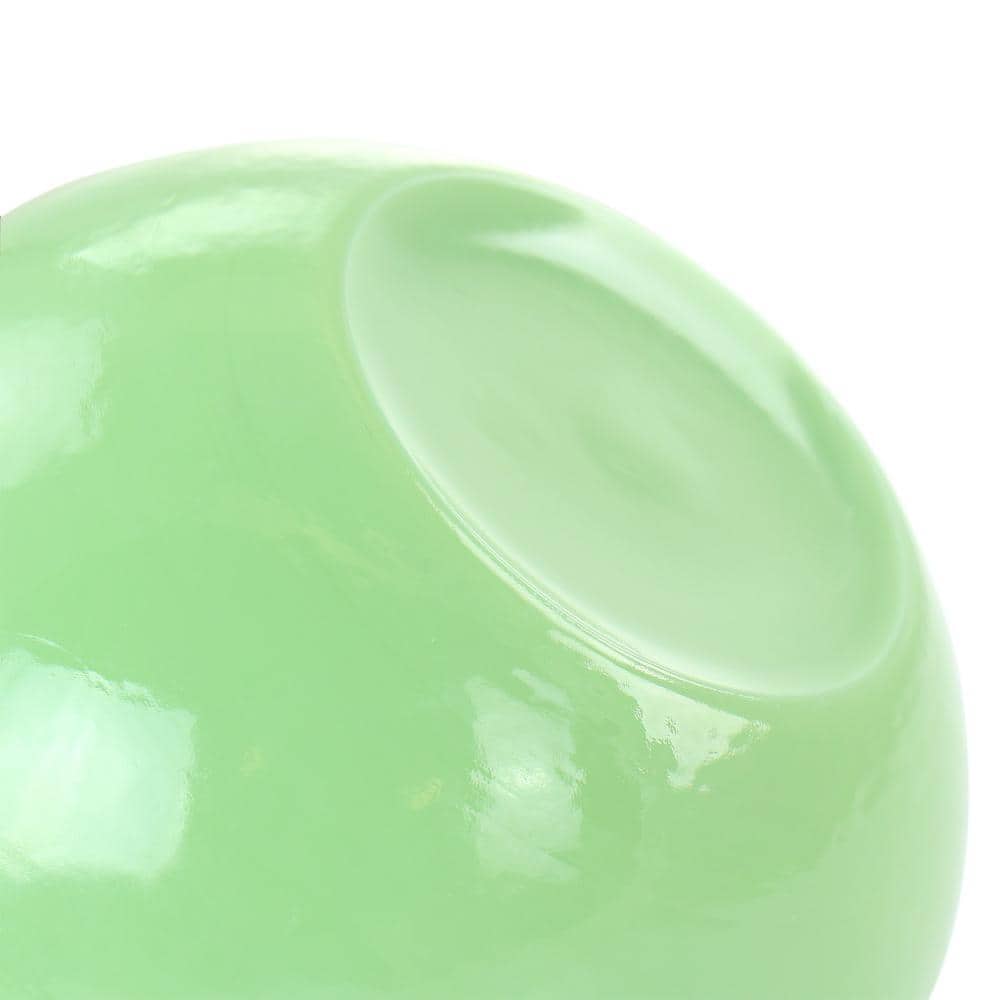 Jadeite Glass Cereal and Soup Bowl Set, Jade Green