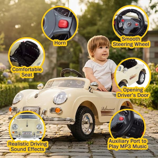 Lil Rider Battery Powered Classic Sports Car with Remote Control