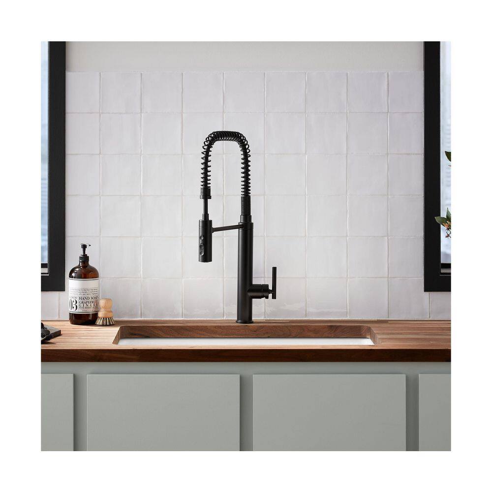 Vibrant French Gold Semi-Professional Kitchen Faucet with Pull-Down Sprayhead