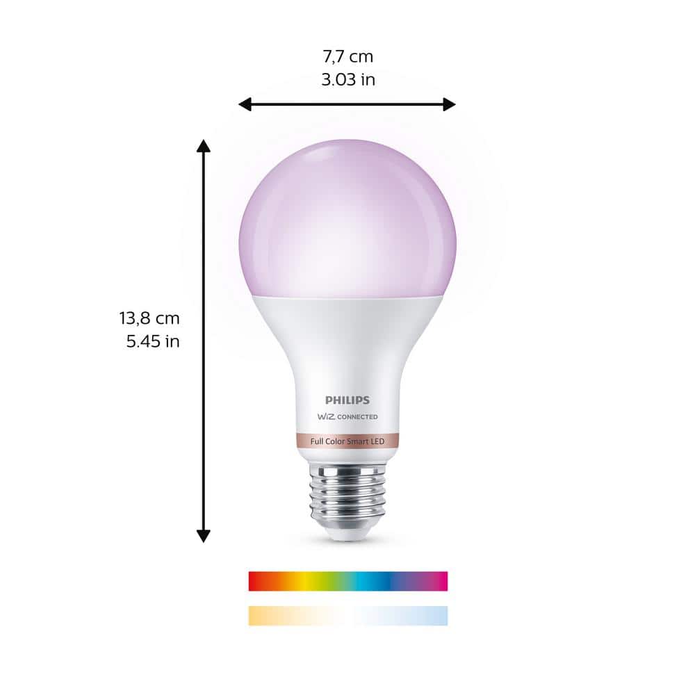 Philips Smart Wi-Fi 100W Full Color LED Bulb