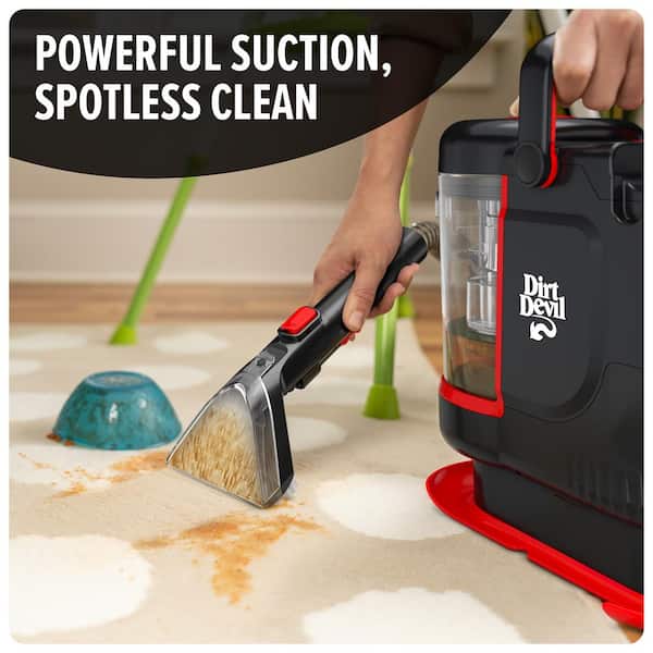 Portable Corded Spot Cleaner for Carpet and Upholstery with 32oz Pet Portable Solution, Eliminates Pet Stains and Odors