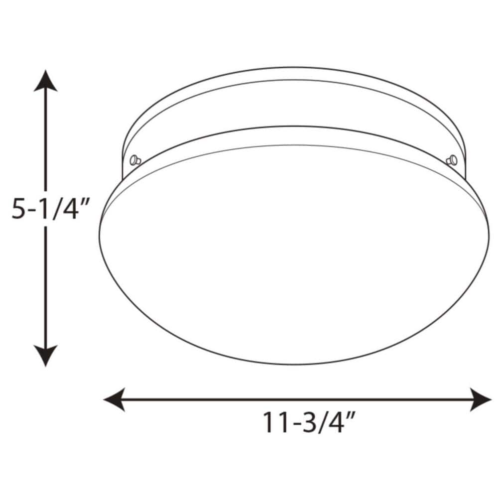 White Glass 2-Light Flush Mount Ceiling Fixture