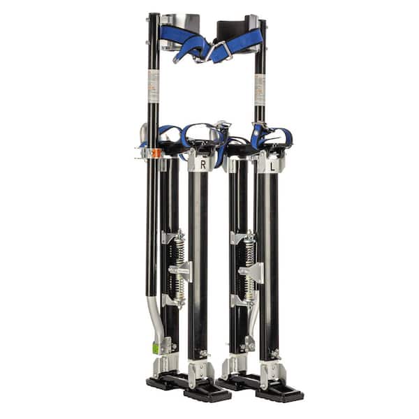 24 in. to 40 in. Adjustable Height Black Drywall Stilts