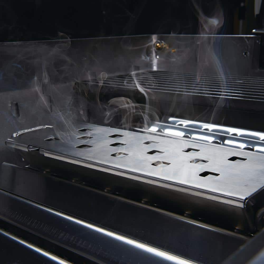 Premium Stainless Steel Dual Chamber Smoker Box