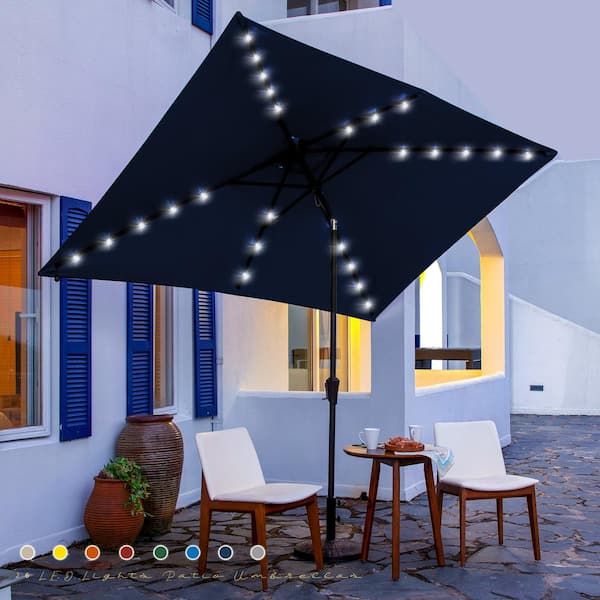 6.5x10 Ft Rectangular Patio Umbrellas Outdoor Table Market