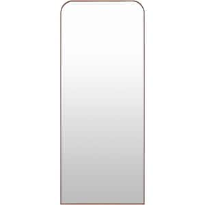 Aranya Modern Full Length Mirror, Dark Brown, 67 in. H x 28 in. W x 1 in. D