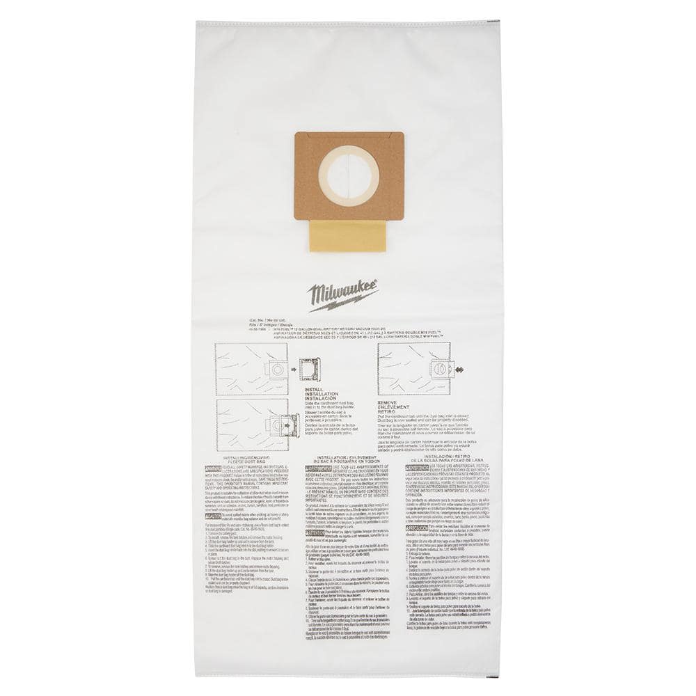 Fleece Dust Bags for 12 Gal. M18 FUEL Cordless Wet/Dry Shop Vacuums (5-Pack) price history on PriceWatchPro