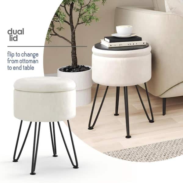 cream dressing table stool Whatseaso Velvet Makeup Vanity with Black Legs cream dressing table making it suitable for Nara Two-Tone Knit Maxi size:0 meta-feed-us