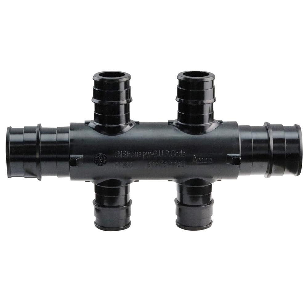 3/4 in. x 1/2 in. PEX-A Barb Inlets x PEX-A Poly Alloy 4-Port Flow-Through Opposing Tee Manifold price history on PriceWatchPro