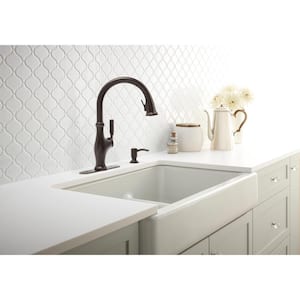 Whitehaven Farmhouse Undermount Apron Front Cast Iron 36 in. Double Bowl with Smart Divide Kitchen Sink in White
