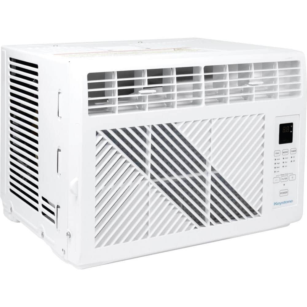 White 6000 BTU Window Mounted Air Conditioner with Remote Control