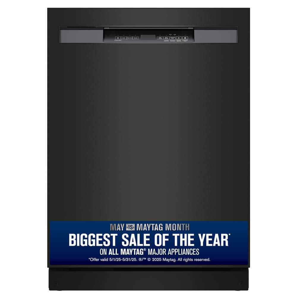 24 in. Top Hidden Standard Built-In Dishwasher in Black with 4-cycles, 50 dBA
