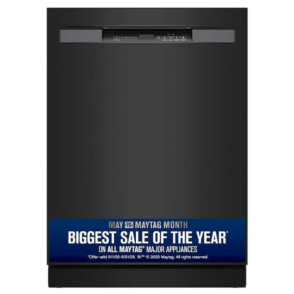 24 in. Top Hidden Standard Built-In Dishwasher in Black with 4-cycles, 50 dBA