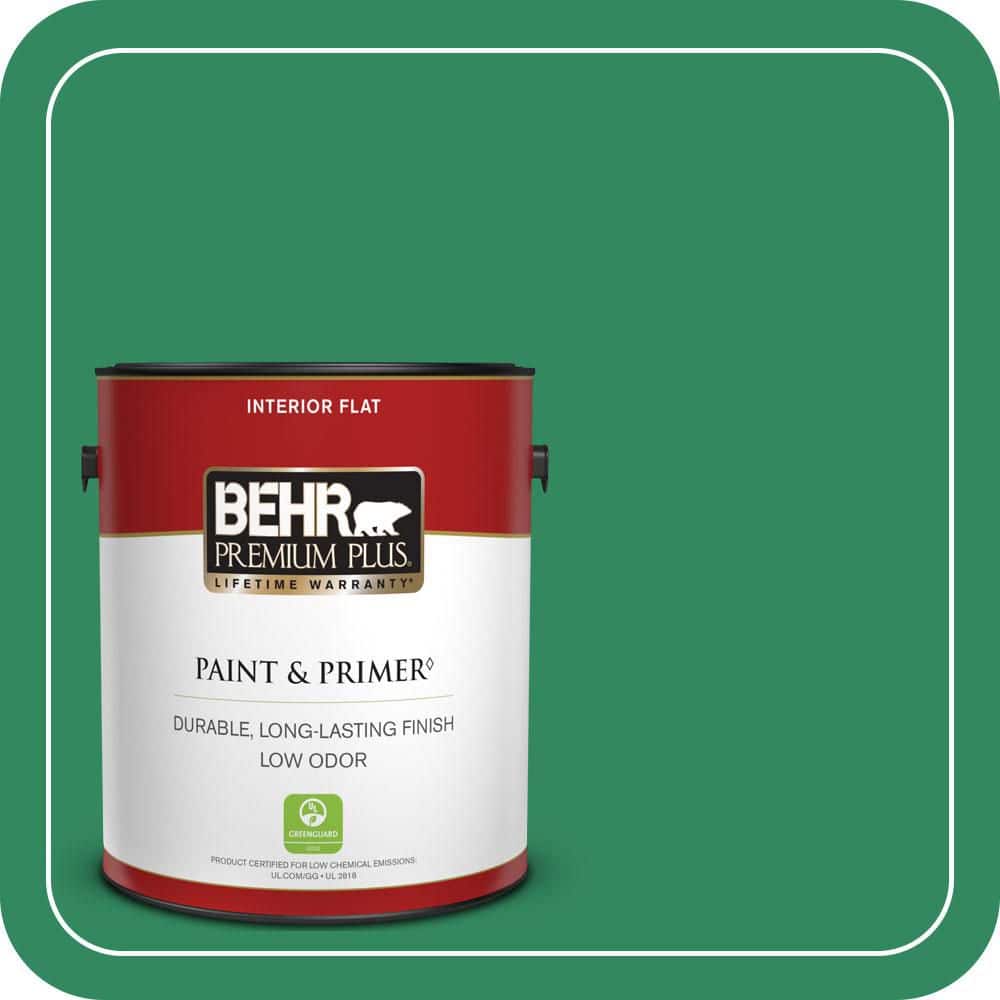 1 gal. #P420-6 Exquisite Emerald Flat Low Odor Interior Paint & Primer price history on PriceWatchPro