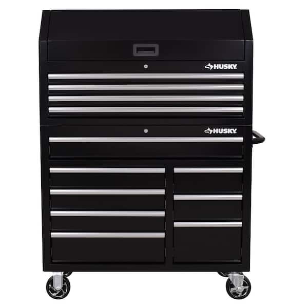 Husky Tool Storage 42 in. W x 18 in. D Standard Duty Black Tool