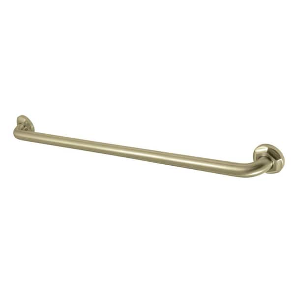 Kingston Brass Metropolitan 30 in. x 1-1/4 in. Grab Bar in Brushed Brass
