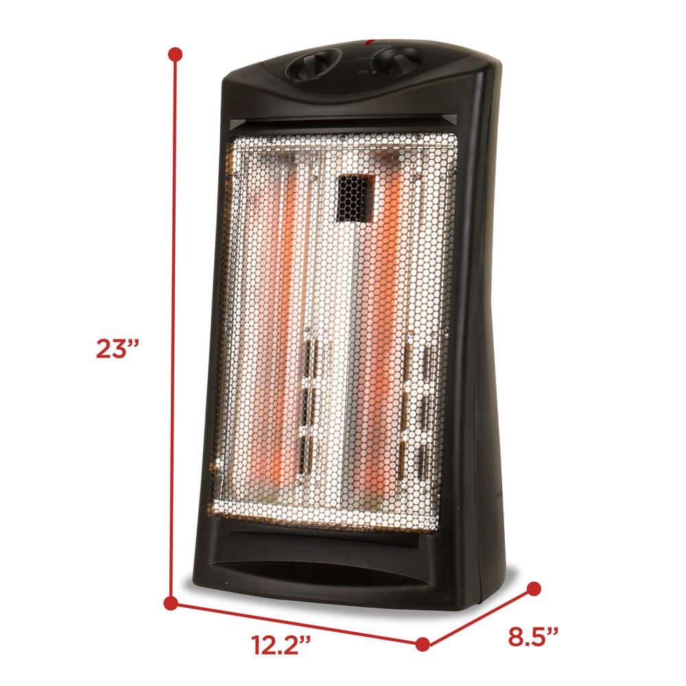 BLACK DECKER 1500-Watt, 5100 BTU, Electric Infrared Quartz Electric Space Heater