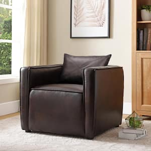 Absalon Brown Low-Back Accent Chair
