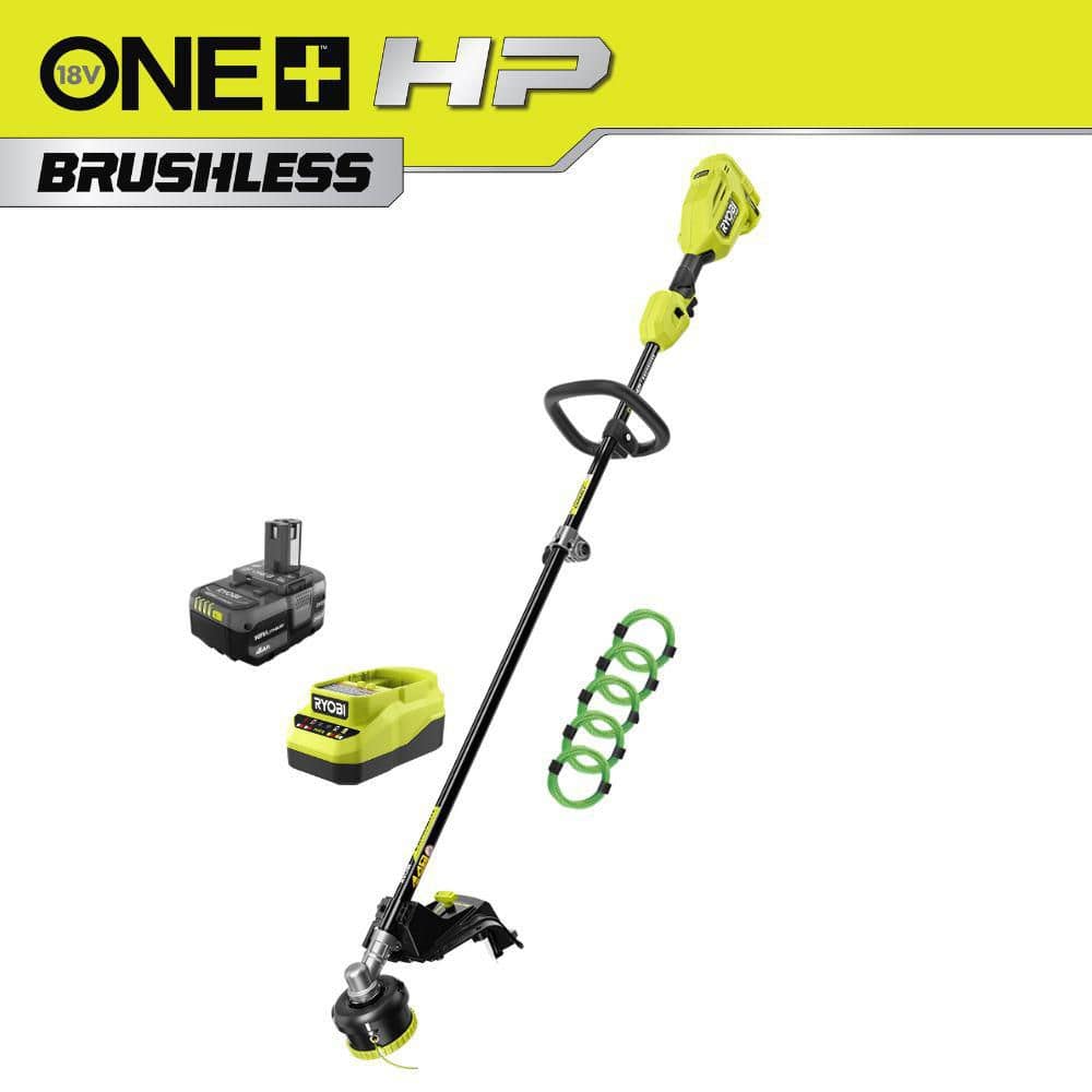 RYOBI ONE+ HP 18V Brushless Attachment Capable String Trimmer w
