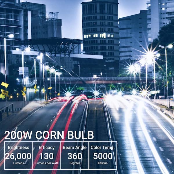 Hyperikon 1000-Watt Equivalent E39 COB Omnidirectional LED Light Bulb 5000K B... 