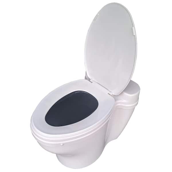 Sun-Mar Elongated Dry Toilet Non-Electric Waterless Toilet