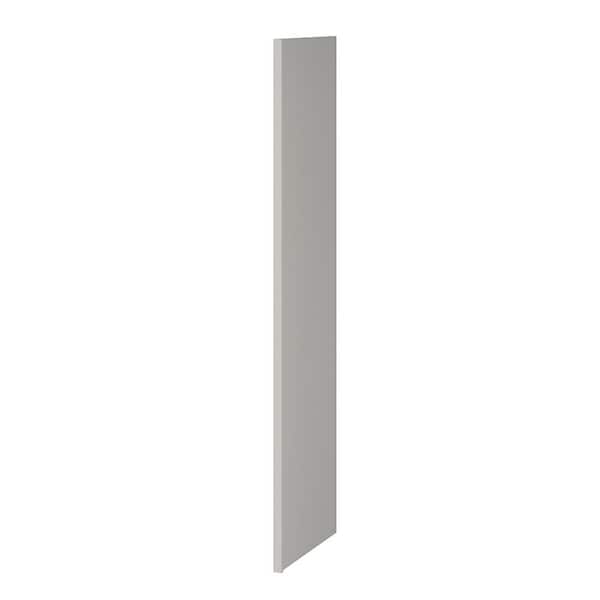 SIMPLY WOODMARK PRO Shaker Full Overlay 1.63 in. W x 24 in. D x 96 in. H Refrigerator Return End Panel in Stone Gray