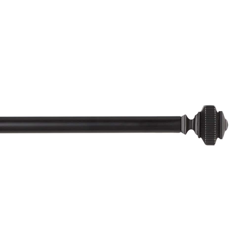 Amalgamated Textiles Exclusive Home Rockwell 1" Window Curtain Rod and Finial Set, Adjustable
